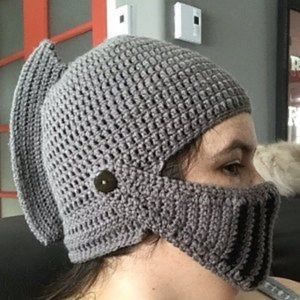Knight hat crochet, handmade